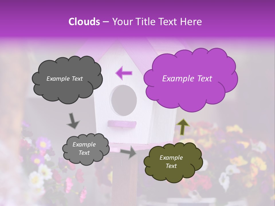 Pink Birdhouse Fun PowerPoint Template