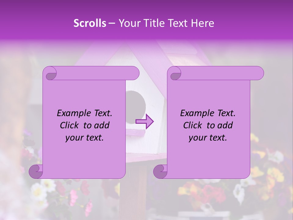 Pink Birdhouse Fun PowerPoint Template