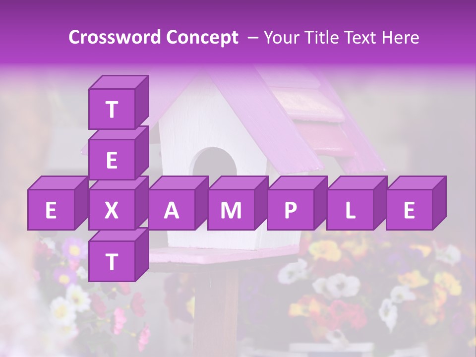 Pink Birdhouse Fun PowerPoint Template