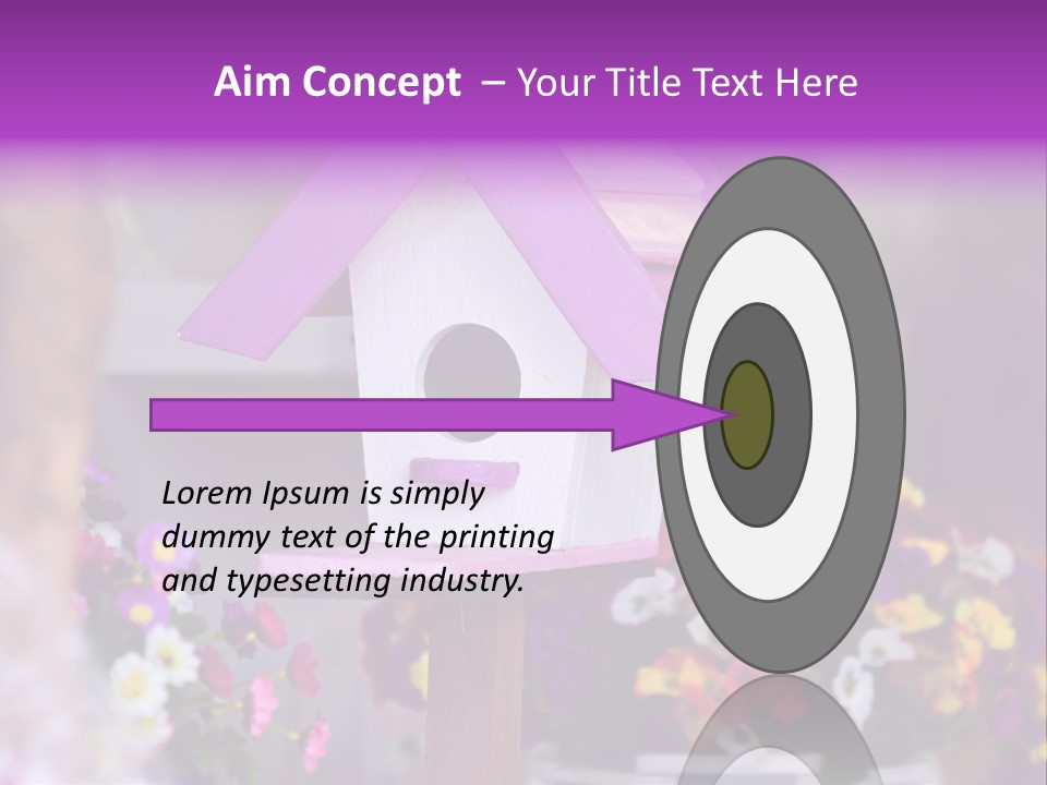 Pink Birdhouse Fun PowerPoint Template