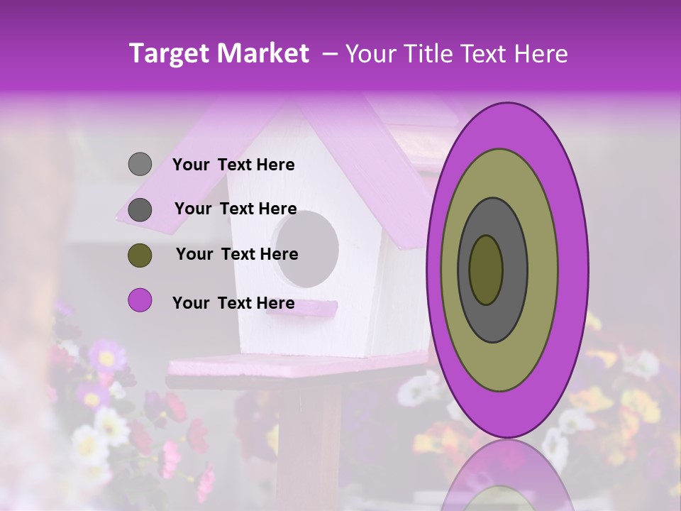 Pink Birdhouse Fun PowerPoint Template