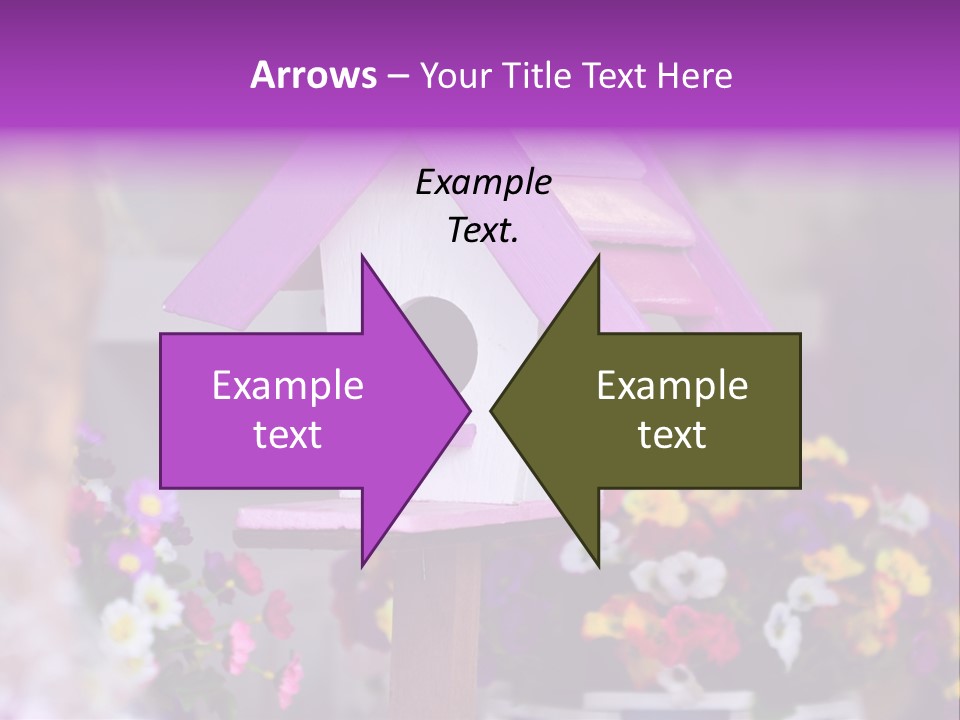 Pink Birdhouse Fun PowerPoint Template