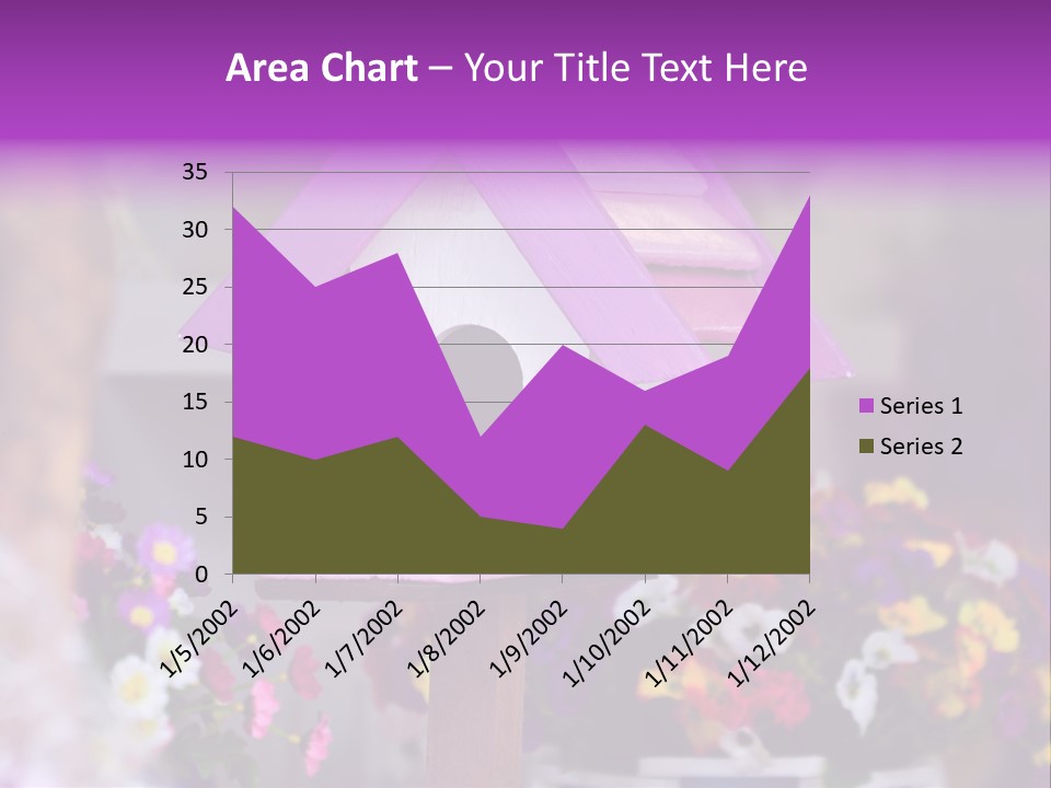 Pink Birdhouse Fun PowerPoint Template