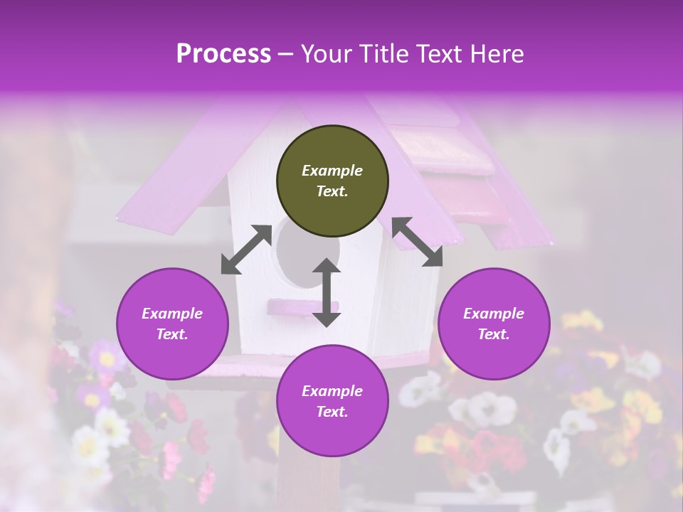 Pink Birdhouse Fun PowerPoint Template