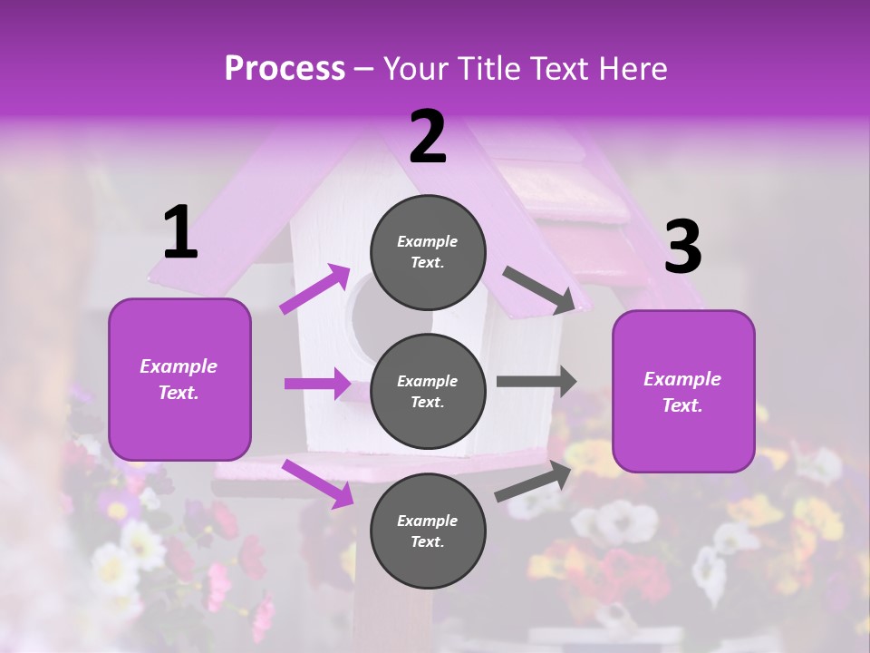 Pink Birdhouse Fun PowerPoint Template