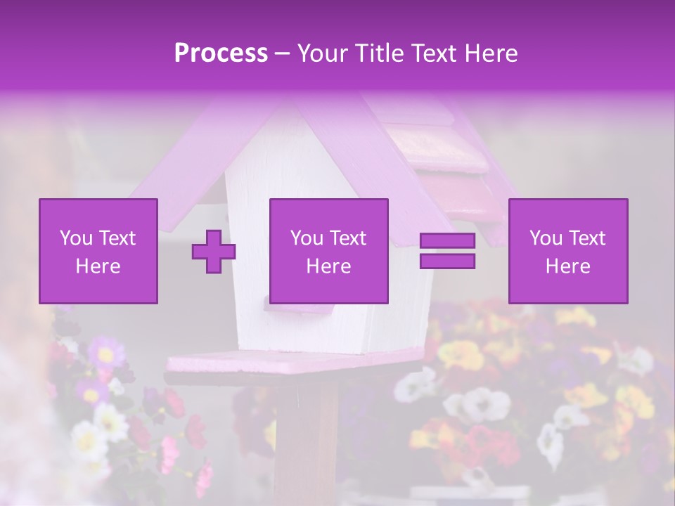 Pink Birdhouse Fun PowerPoint Template