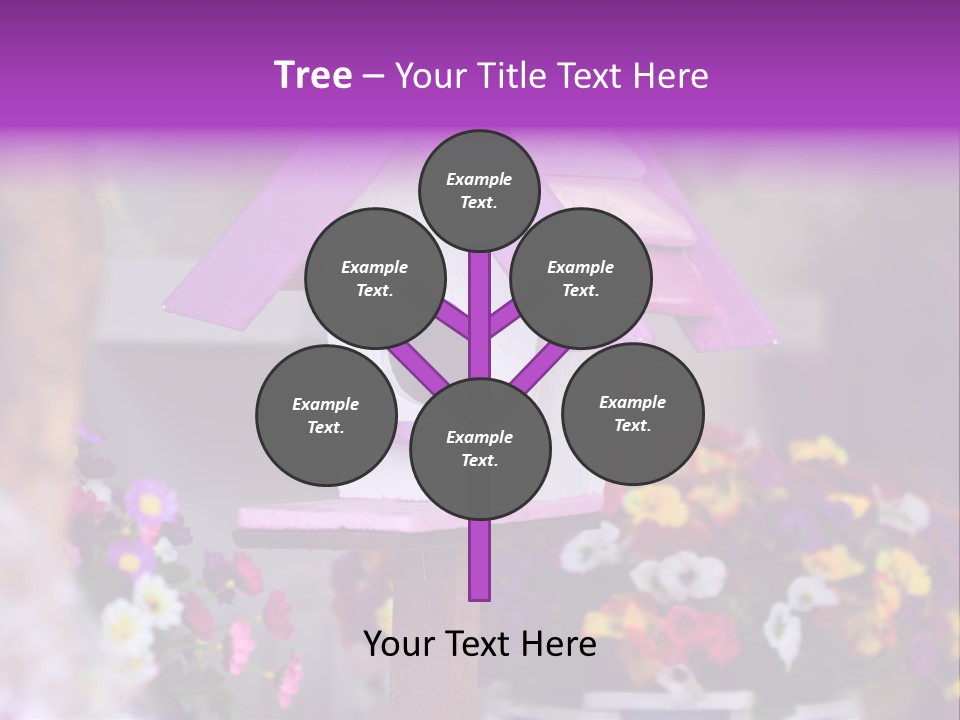 Pink Birdhouse Fun PowerPoint Template