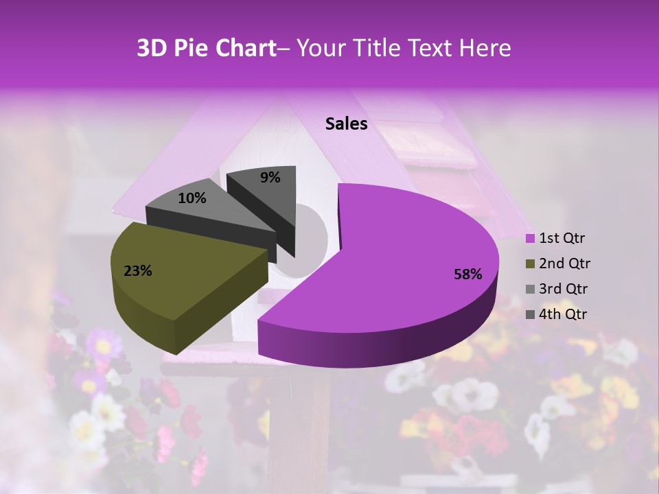 Pink Birdhouse Fun PowerPoint Template