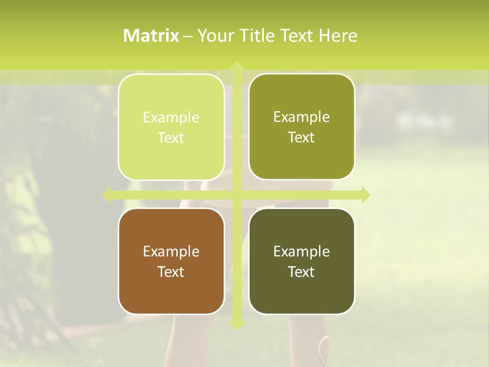 Legs Terrace Garden PowerPoint Template