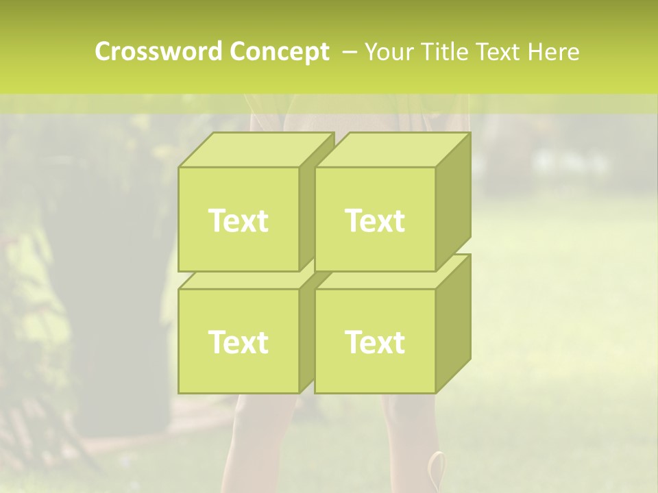 Legs Terrace Garden PowerPoint Template