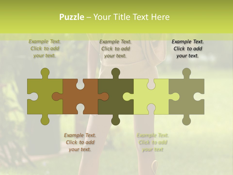 Legs Terrace Garden PowerPoint Template