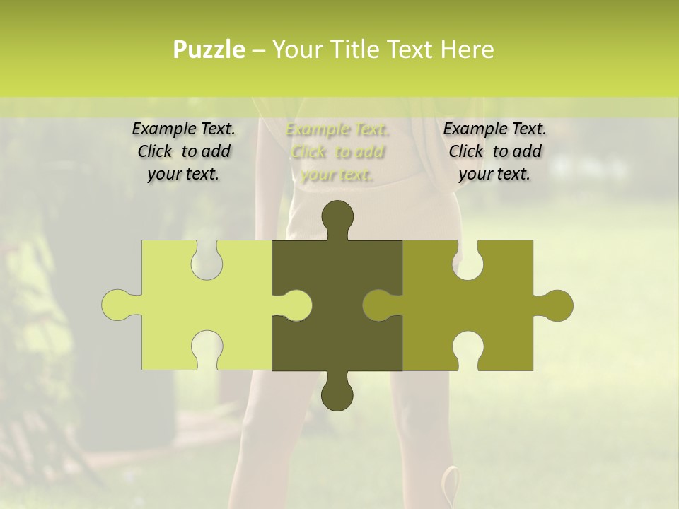 Legs Terrace Garden PowerPoint Template