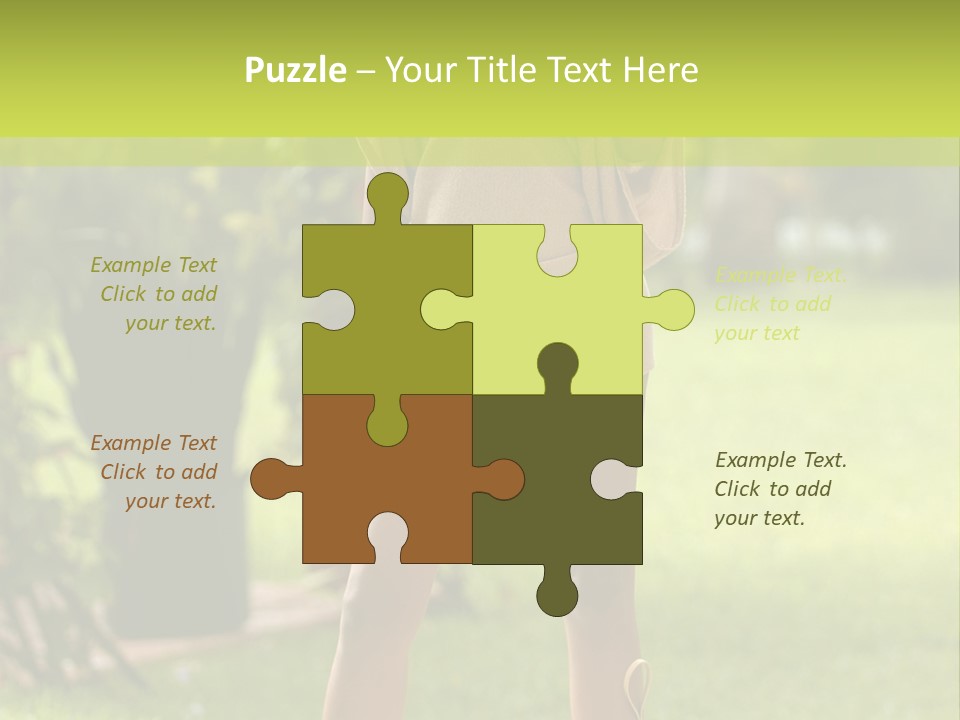 Legs Terrace Garden PowerPoint Template