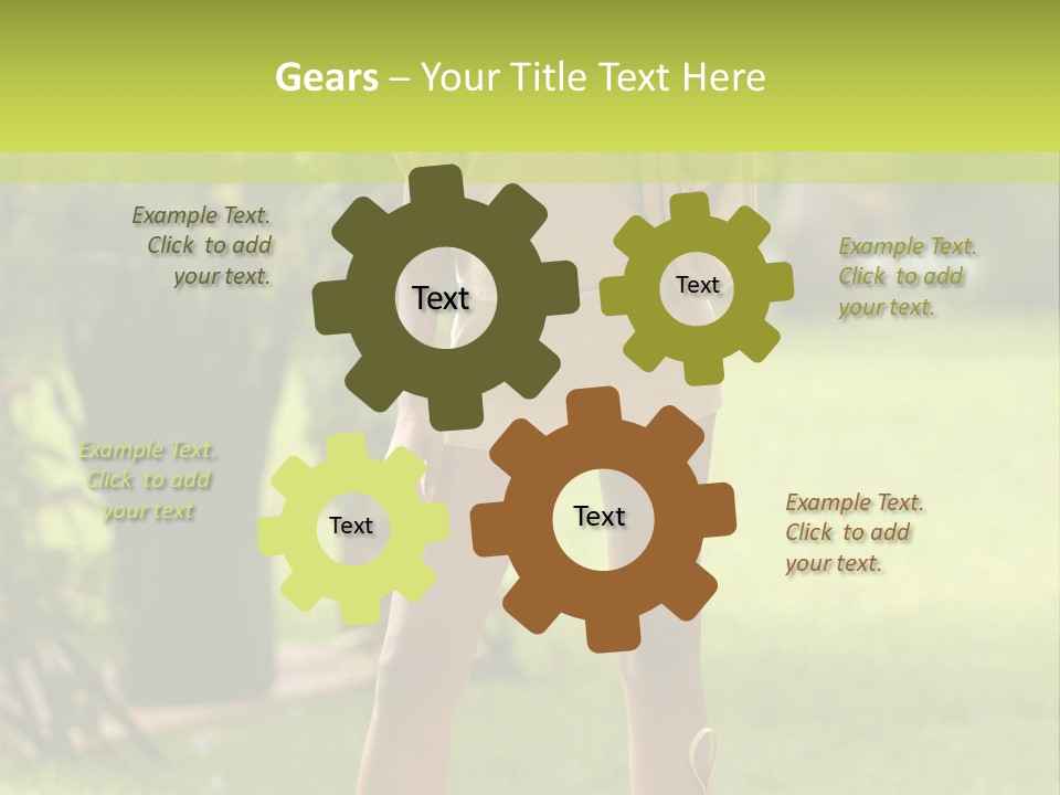 Legs Terrace Garden PowerPoint Template