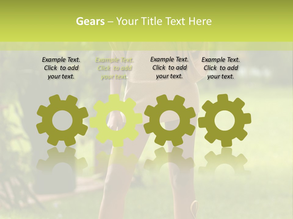 Legs Terrace Garden PowerPoint Template