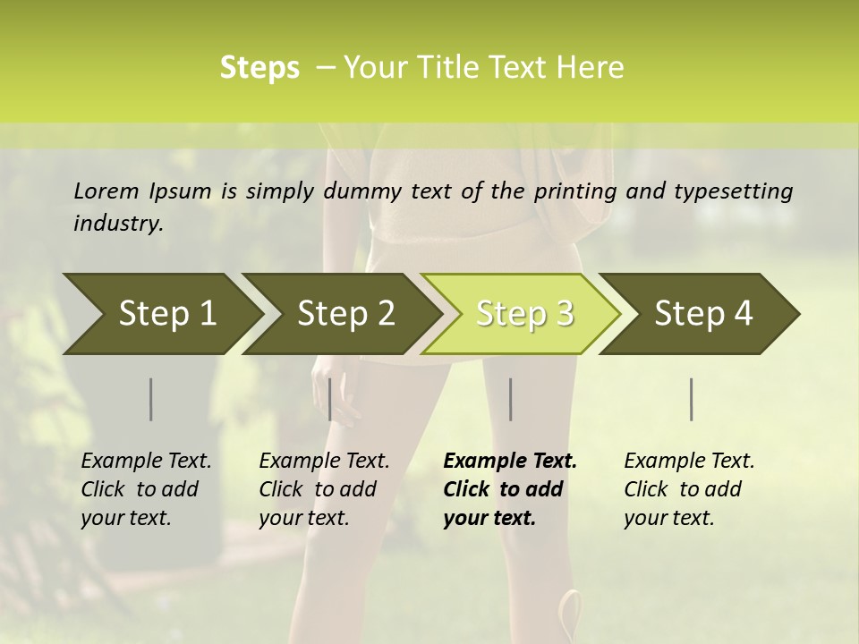 Legs Terrace Garden PowerPoint Template