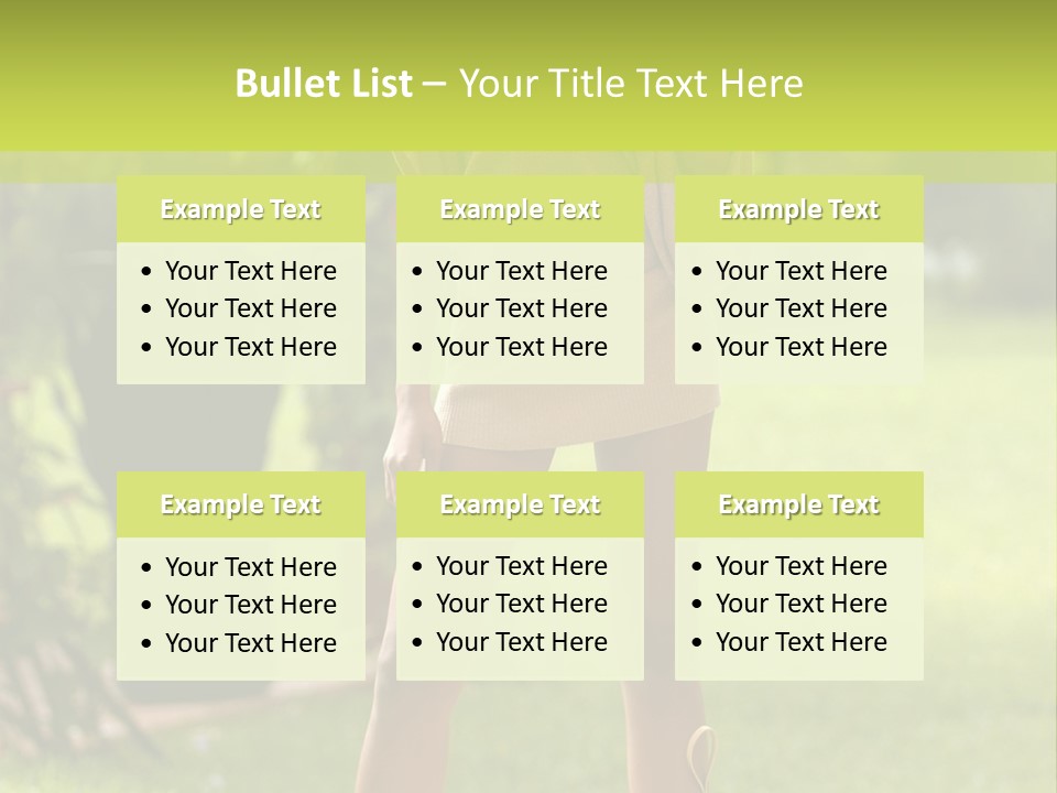 Legs Terrace Garden PowerPoint Template