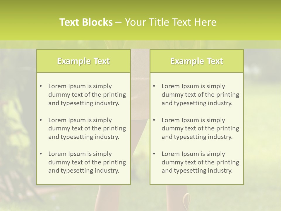 Legs Terrace Garden PowerPoint Template