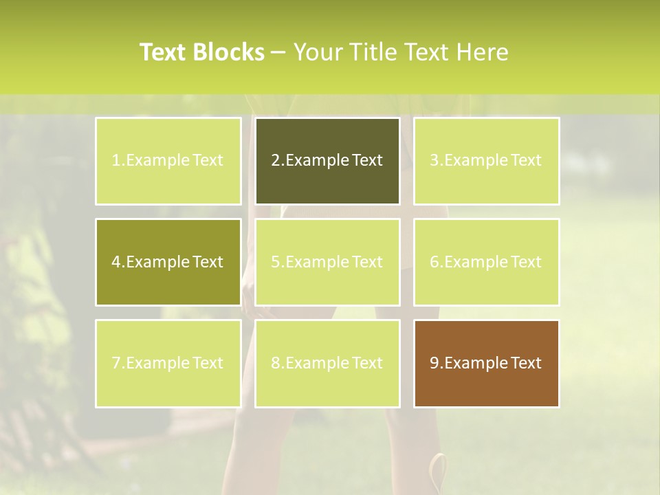 Legs Terrace Garden PowerPoint Template