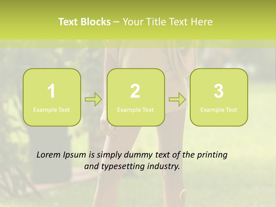 Legs Terrace Garden PowerPoint Template