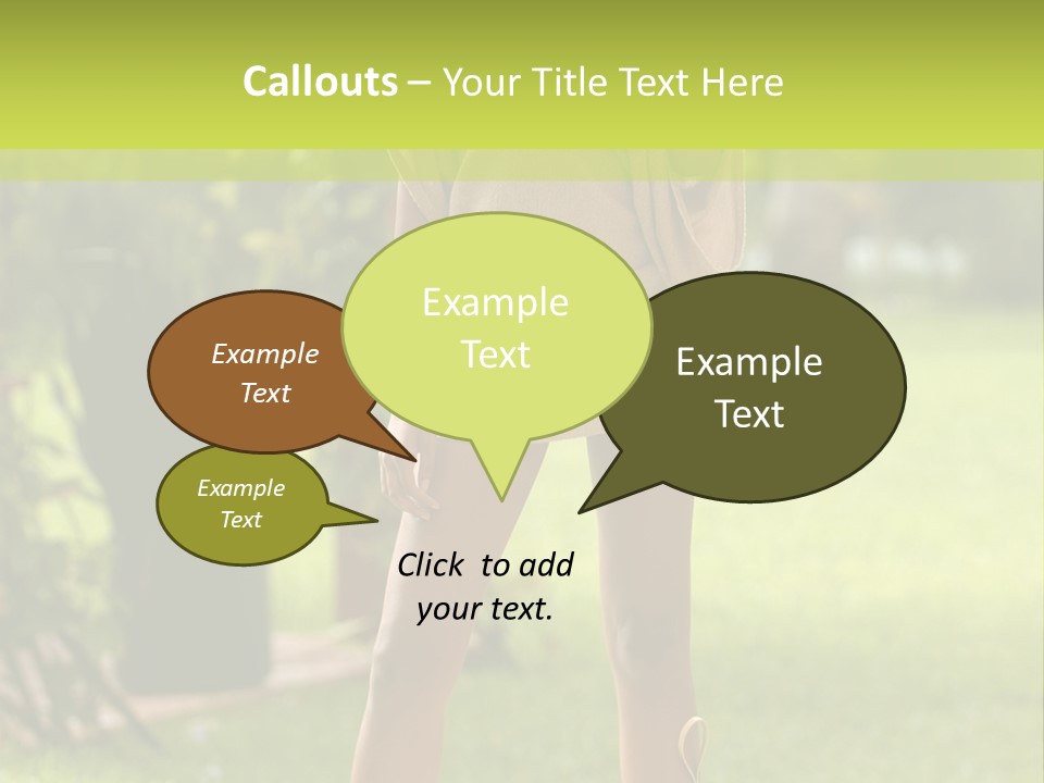 Legs Terrace Garden PowerPoint Template