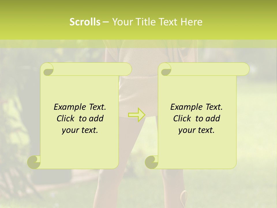 Legs Terrace Garden PowerPoint Template