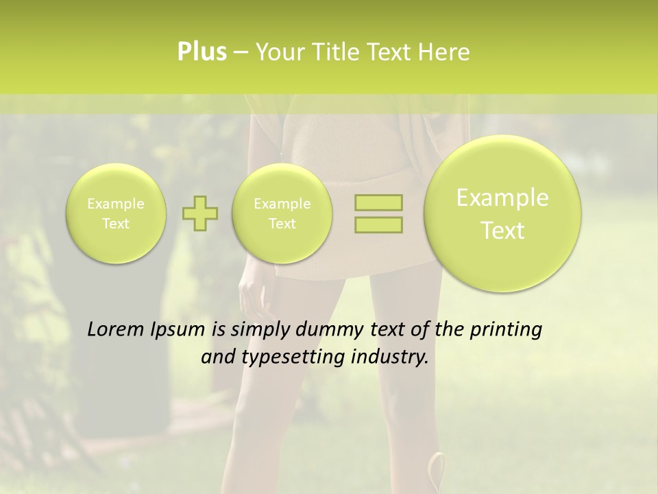 Legs Terrace Garden PowerPoint Template
