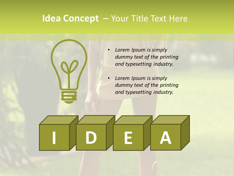 Legs Terrace Garden PowerPoint Template