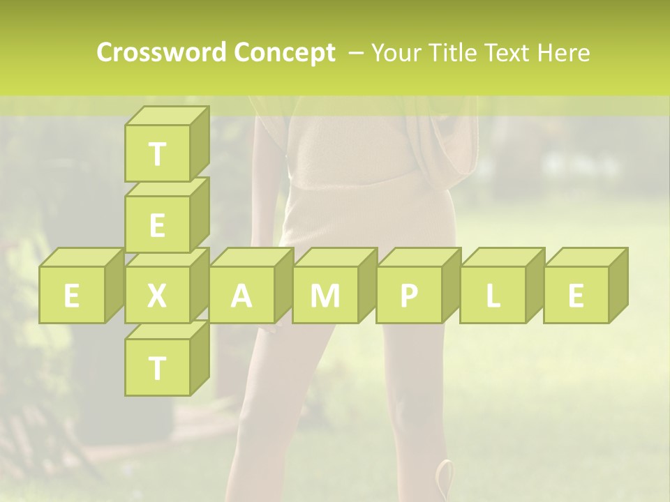 Legs Terrace Garden PowerPoint Template