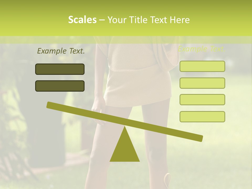 Legs Terrace Garden PowerPoint Template