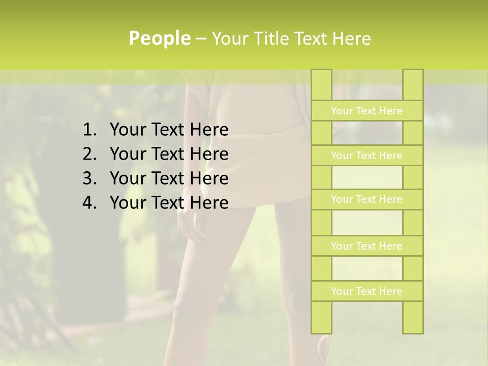 Legs Terrace Garden PowerPoint Template