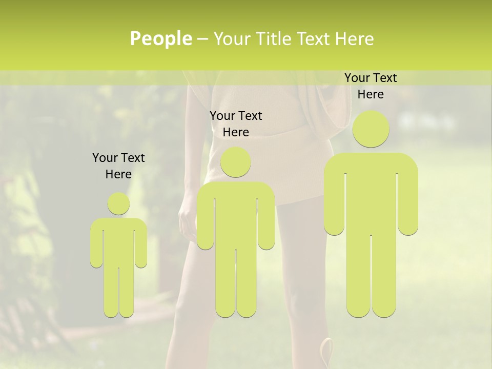 Legs Terrace Garden PowerPoint Template