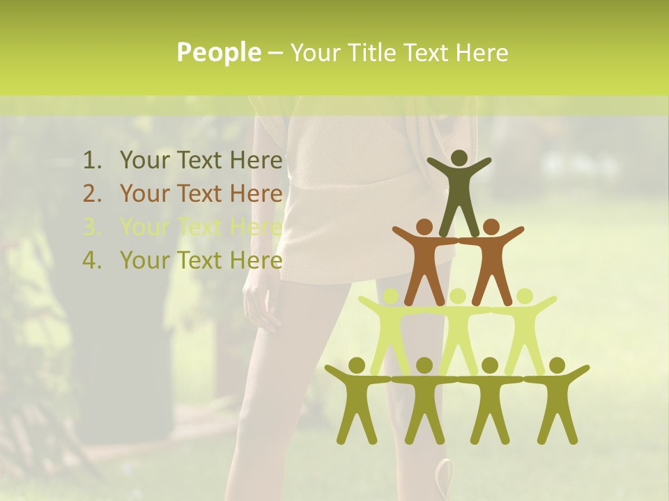 Legs Terrace Garden PowerPoint Template