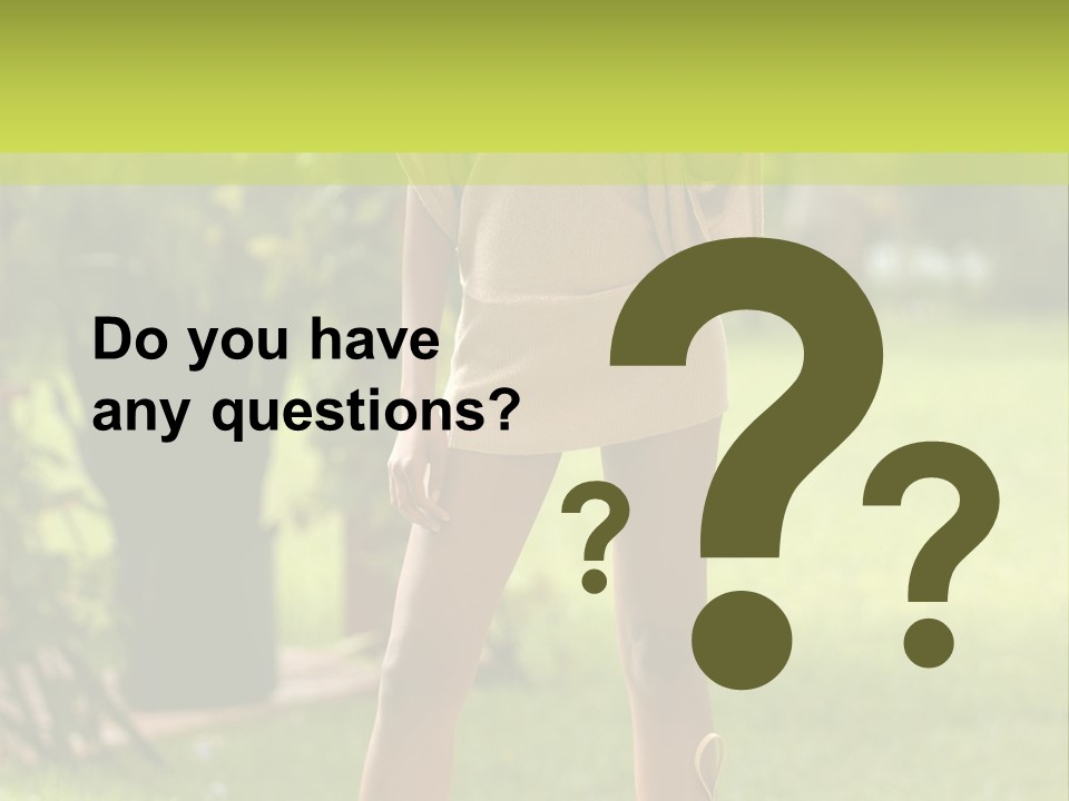 Legs Terrace Garden PowerPoint Template