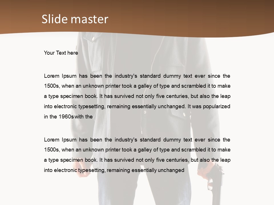 Criminal Black Threat PowerPoint Template