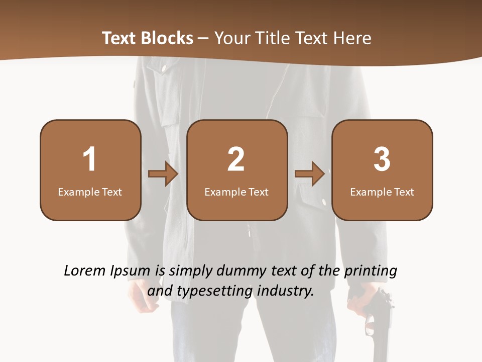 Criminal Black Threat PowerPoint Template