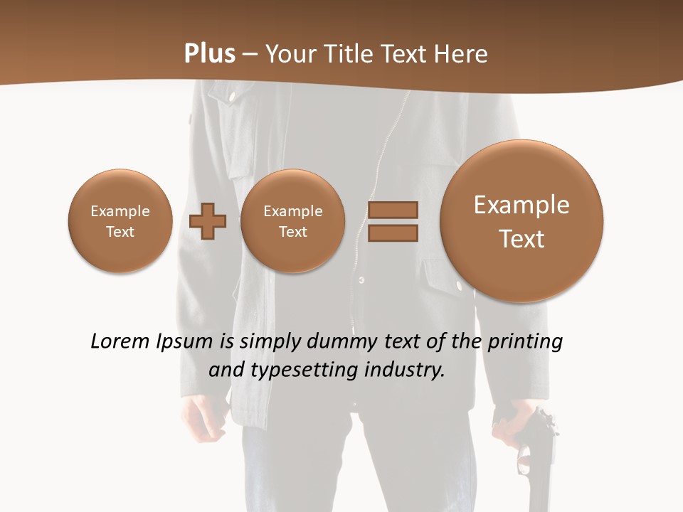 Criminal Black Threat PowerPoint Template