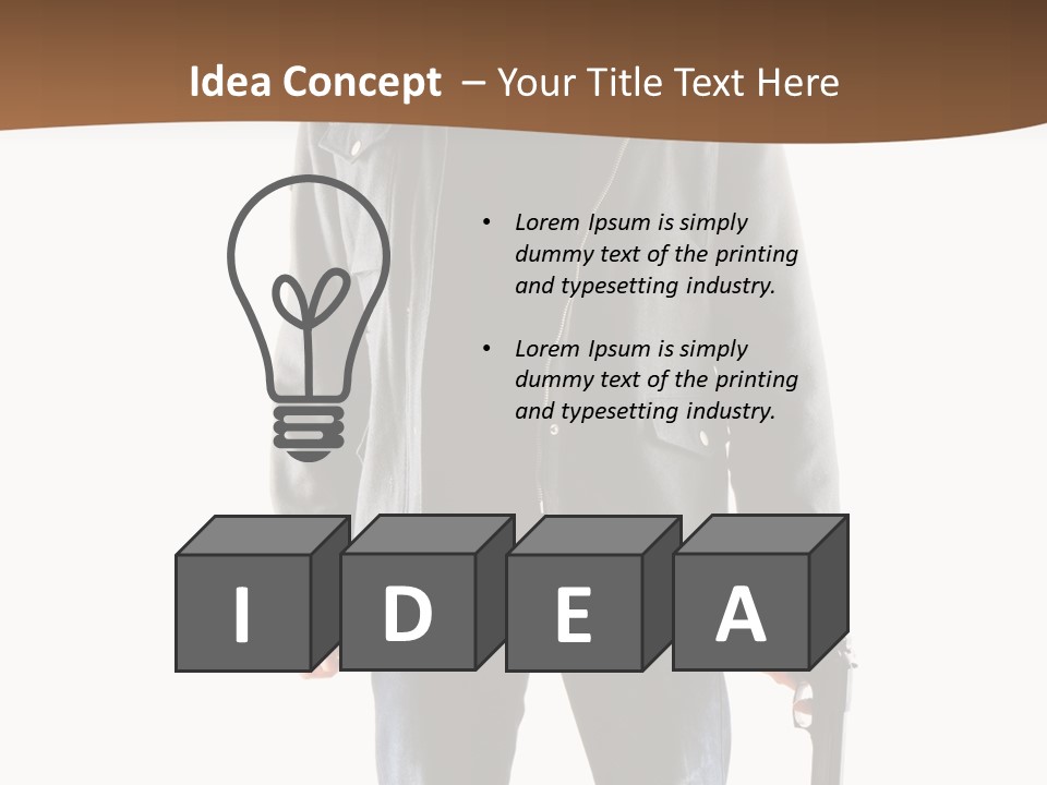 Criminal Black Threat PowerPoint Template