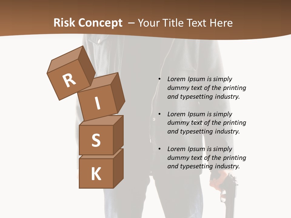 Criminal Black Threat PowerPoint Template