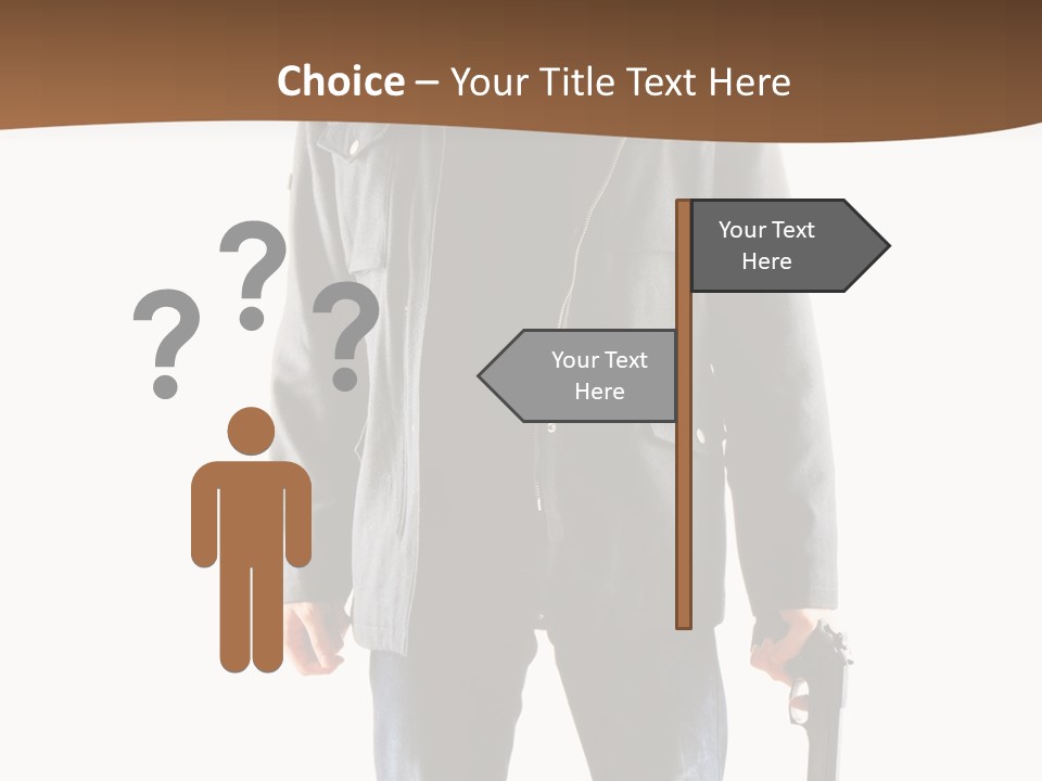 Criminal Black Threat PowerPoint Template