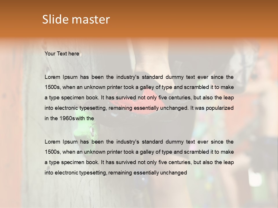 Cliff Climb Powder PowerPoint Template