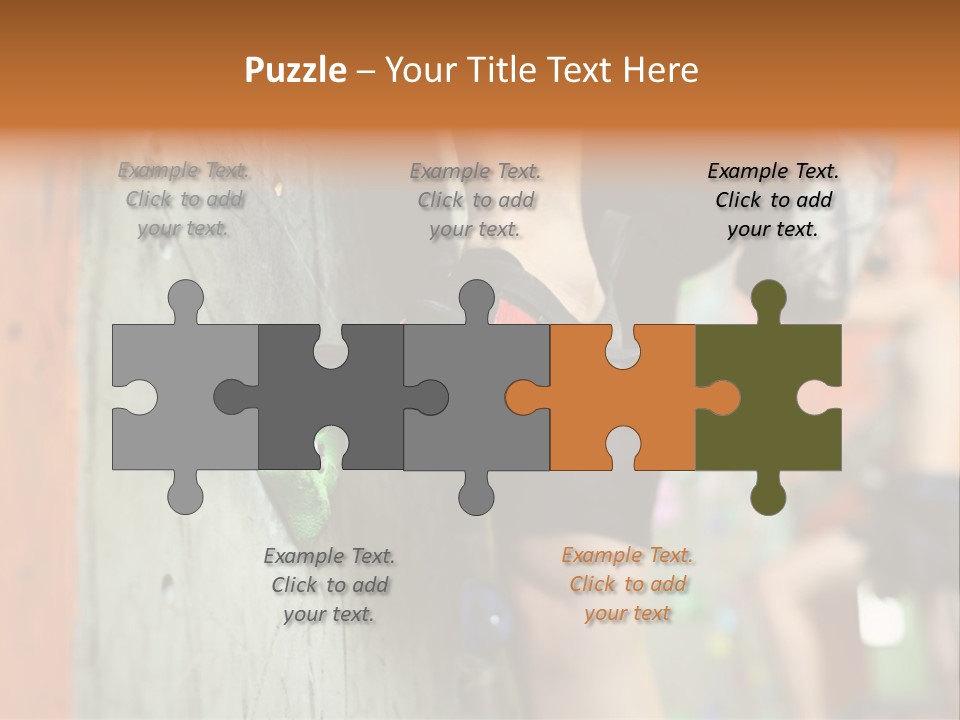 Cliff Climb Powder PowerPoint Template