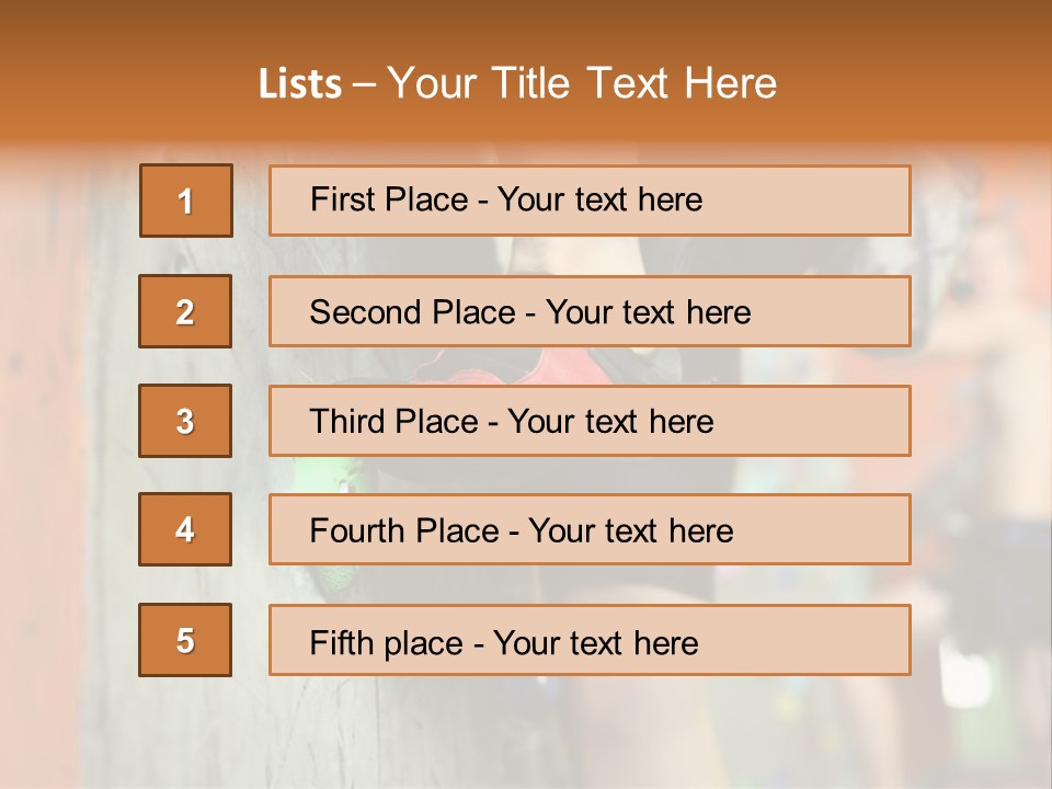 Cliff Climb Powder PowerPoint Template