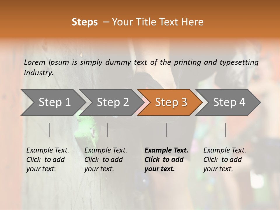 Cliff Climb Powder PowerPoint Template