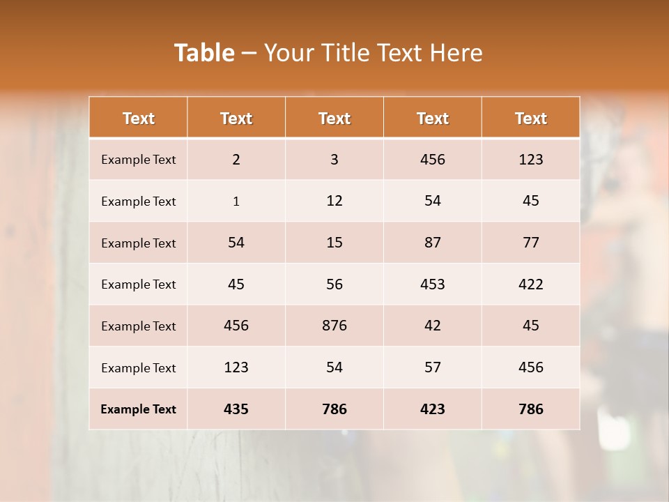 Cliff Climb Powder PowerPoint Template