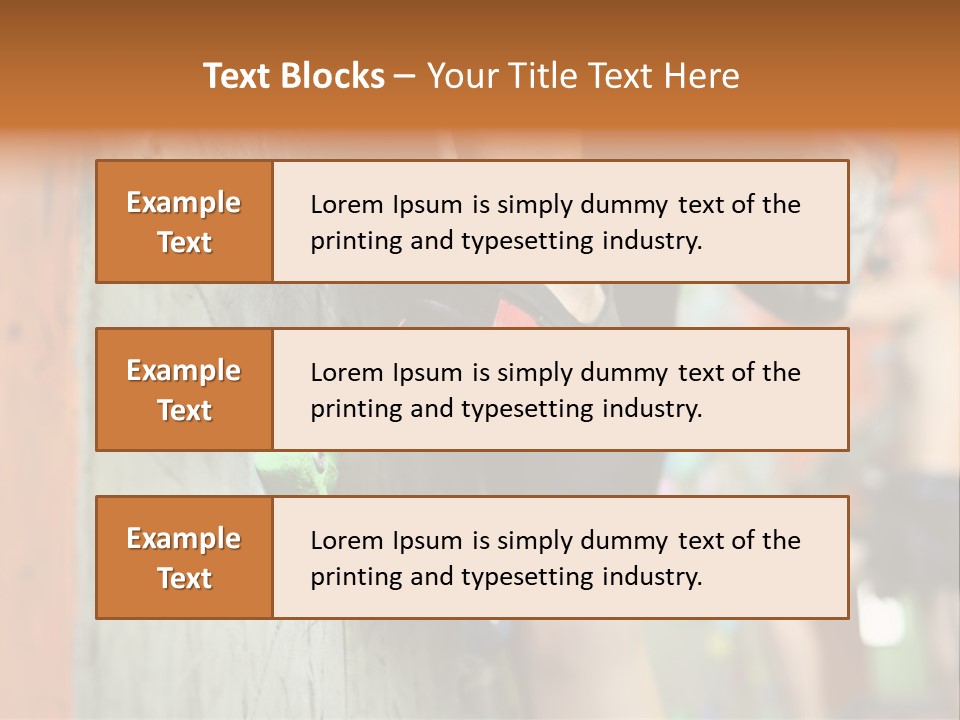Cliff Climb Powder PowerPoint Template