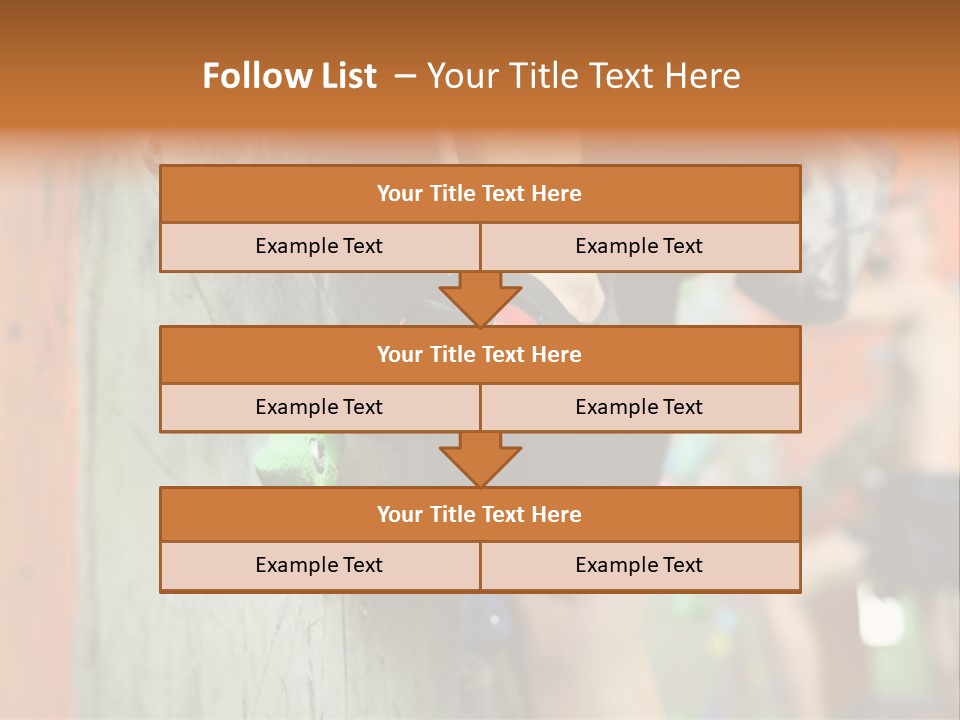 Cliff Climb Powder PowerPoint Template