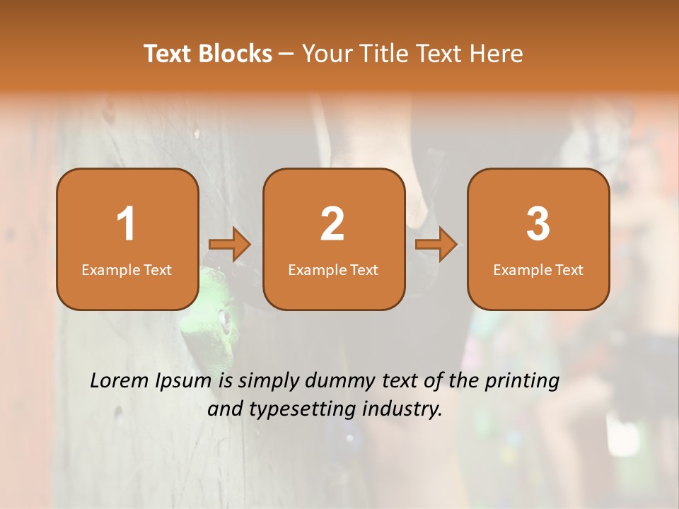 Cliff Climb Powder PowerPoint Template