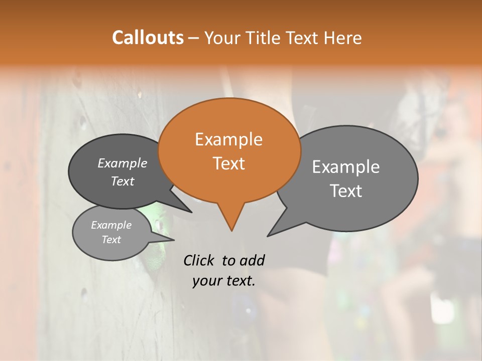 Cliff Climb Powder PowerPoint Template