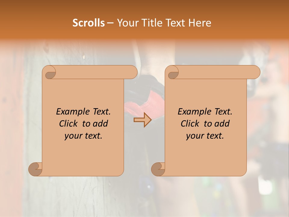 Cliff Climb Powder PowerPoint Template